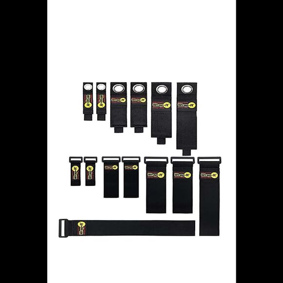Wrap-It 14-Piece Super-Stretch Multi-Purpose Cinch-Straps Black - Picture 1 of 1